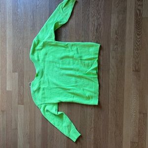 Neon yellow sweater